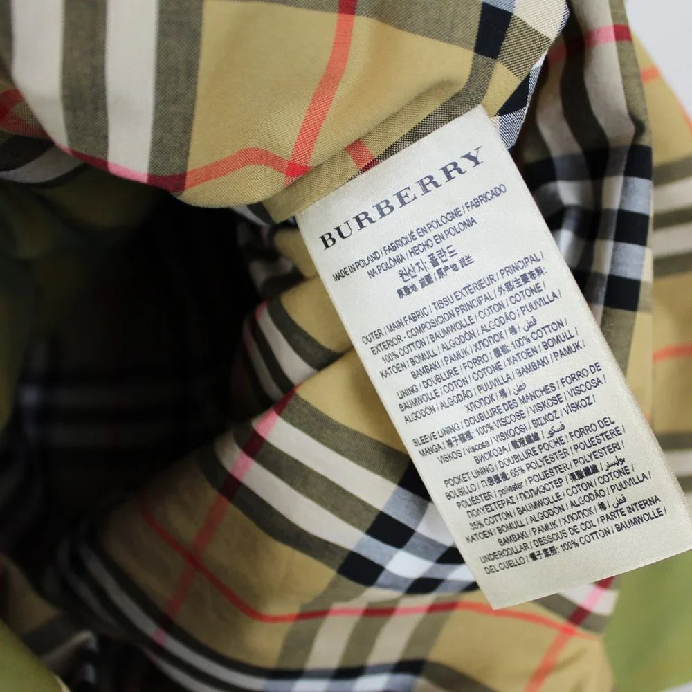 NWT Burberry Cotton Double Breasted Trench Coat, Belted, US 4 - Picture 13 of 16